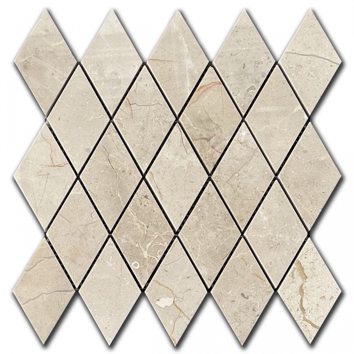 Marble Mosaic Crema Marfil Brick Lara 5x5 cm polished